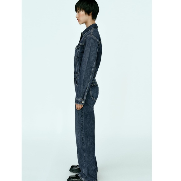 Zara Denim TRF Jumpsuit - Picture 6 of 14